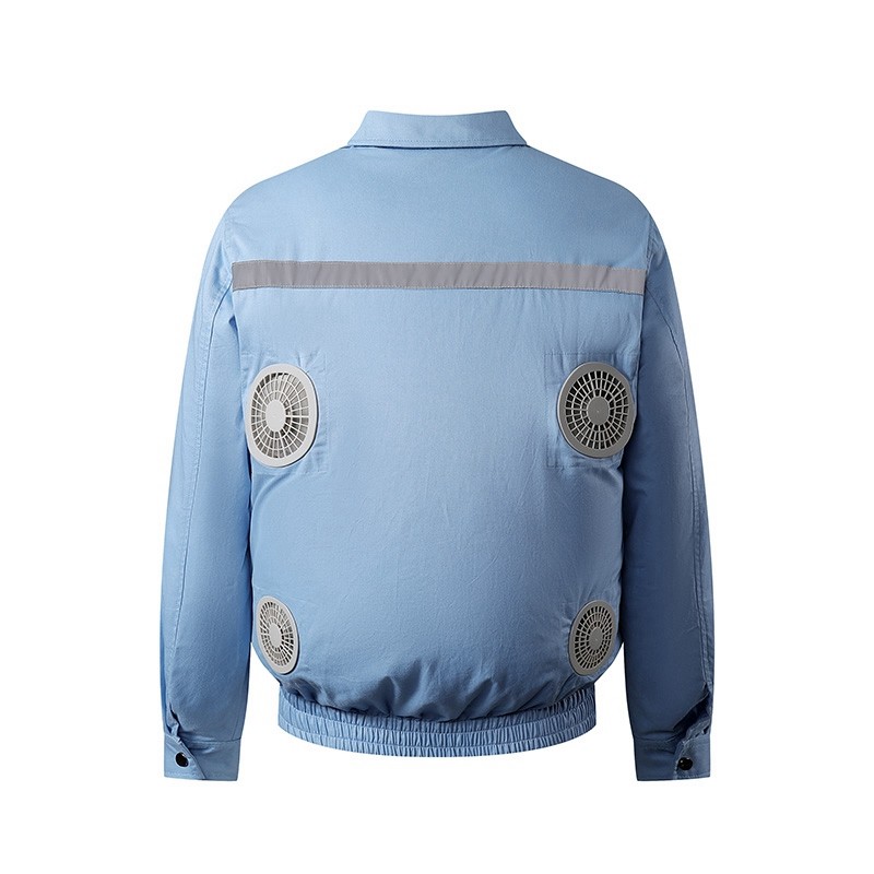 四风扇夏季降温空调服户外防暑上班制冷服L充电男款工作服电焊工