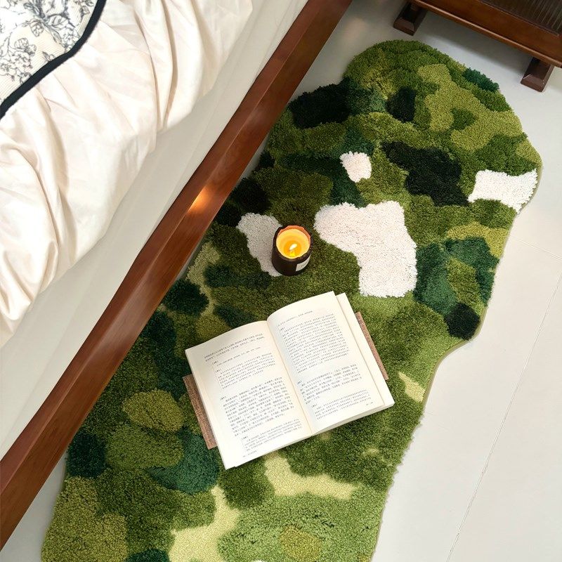 森林苔藓地毯卧室床边毯加厚毛绒C客厅沙发脚垫卫生间阳台吸水地,居家布艺,家用脚垫,淘宝优惠券,粉丝福利购,淘宝优惠卷
