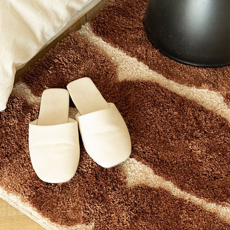 美拉德风秋冬卧室地毯毛绒房间加厚地H垫主卧驼色床边毯高级棕脚,居家布艺,地毯,淘宝优惠券,粉丝福利购,淘宝优惠卷