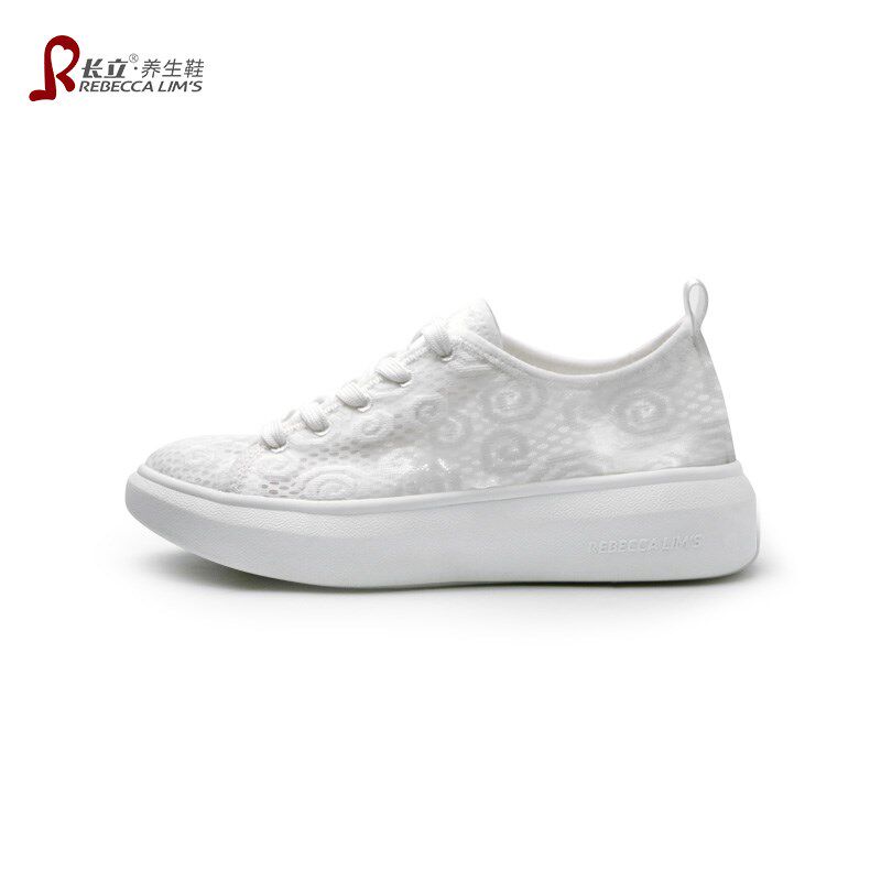 长立养生鞋e安曼夏风厚底小白鞋女夏季网面透气薄款白色运动休闲,女鞋,时尚休闲鞋,淘宝优惠券,粉丝福利购,淘宝优惠卷