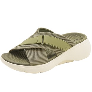 拖鞋女夏时尚外穿2024新款坡跟厚D底沙滩凉拖鞋妈妈鞋防滑超轻软