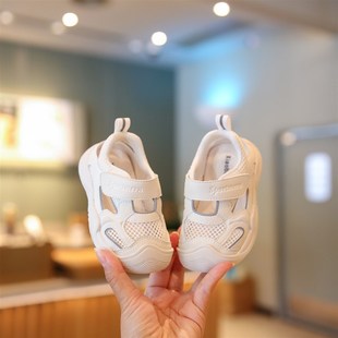 儿童凉鞋男童宝宝学步鞋婴儿夏季鞋子1一3岁小P童透气男宝网鞋女