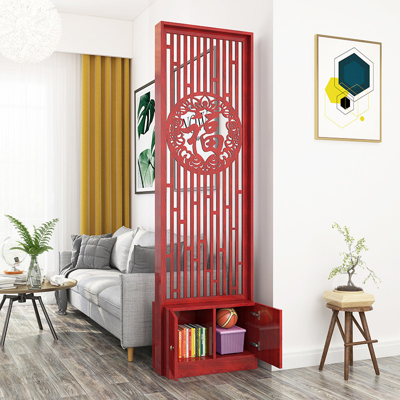 屏风隔断装饰客厅简约现代新中式实木换鞋凳柜一体网红Z进门玄关,住宅家具,门厅/玄关柜/玄关架,淘宝优惠券,粉丝福利购,淘宝优惠卷