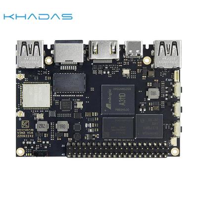 Khadas VIM3开发板开源卡片电脑A311D 5.0TOPs算力多屏协同智能AI