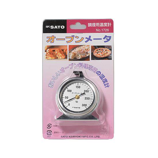 日本进口 SATO佐藤不锈钢座式挂式两用不锈钢家用烤箱温度计