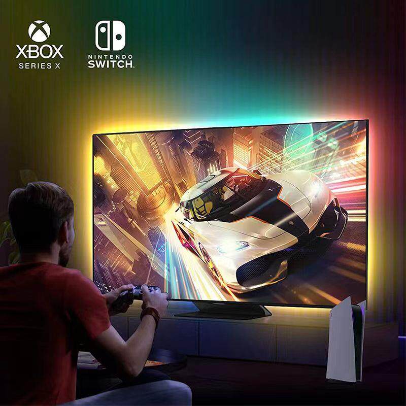 电视机同屏灯带 灯光随变化 游戏氛围灯 随同步 流光溢彩 LED灯带