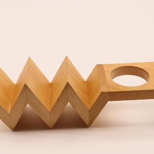 TACO木架寿司托盘玉米卷架子木制托盘U形寿司卷木托多格V形寿司托