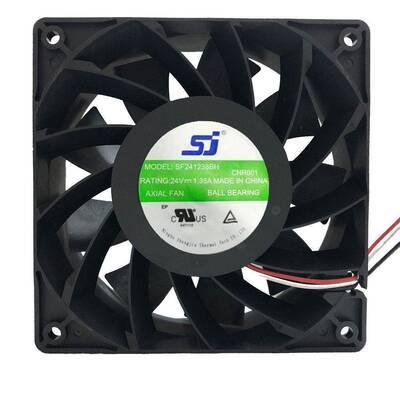 原装 SJ SF241238BH 24V 1.35A 大风量变频器风扇 120*120*38MM