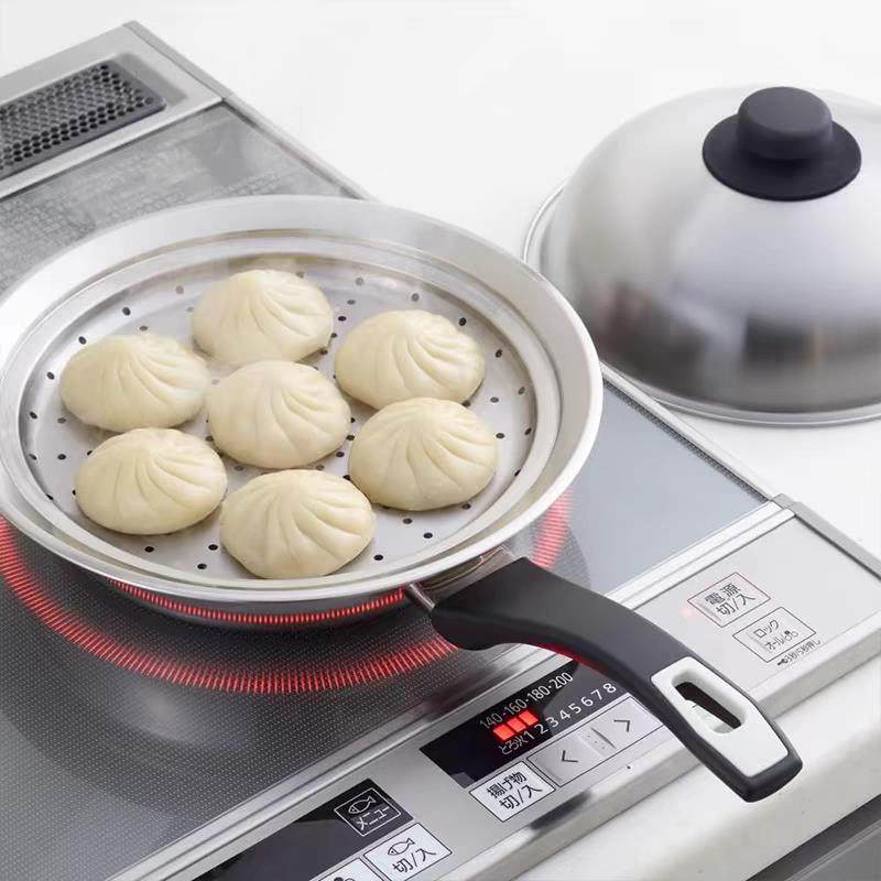 日本进口吉川304不锈钢飞碟蒸盘蒸架蒸笼蒸格蒸屉厨房家用带锅盖,厨房/烹饪用具,蒸格/蒸片/蒸架,淘宝优惠券,粉丝福利购,淘宝优惠卷