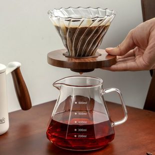 咖啡壶具手冲咖啡壶享杯B器泡in玻璃冲c过滤壶家用o过滤分o套装