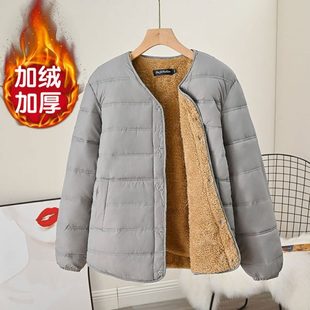 羽絨內(nèi)膽內(nèi)穿小棉襖棉服外套冬季 羊羔絨2023棉衣加絨 保暖男士 短款