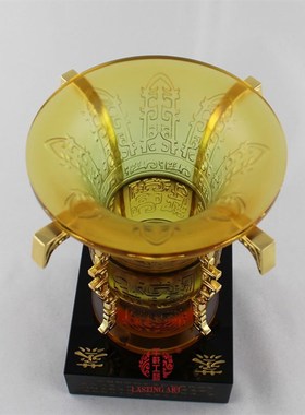 六合春 琉璃摆件工艺品蒸蒸日上鼎商务会议开业纪念品礼品礼物
