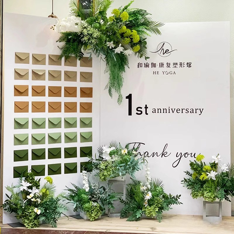 新店开业氛围布置美容院服装店周年庆活动气球背景墙场景装饰kt板