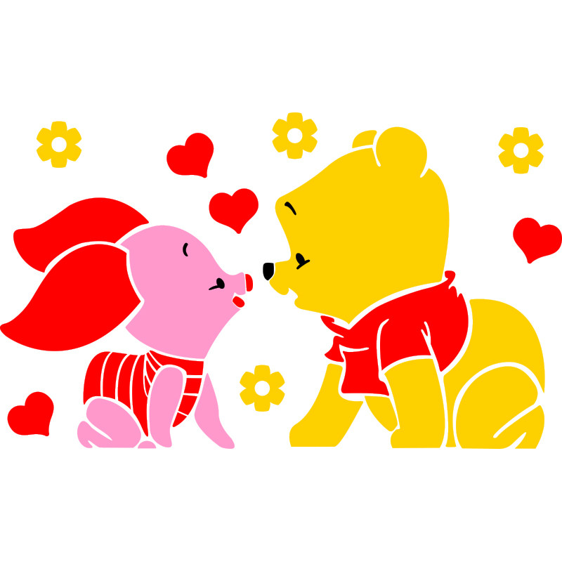 3d亚克力立体墙贴自粘卡通儿童房教室卧室创意贴画装饰维尼熊小猪,家居饰品,软装墙贴,淘宝优惠券,粉丝福利购,淘宝优惠卷