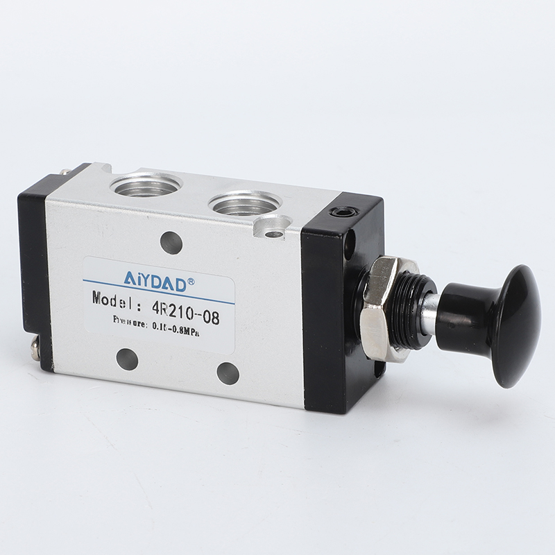 气动手拉阀4R210手动阀气缸制阀开关推拉阀气阀机械手拉阀4R310