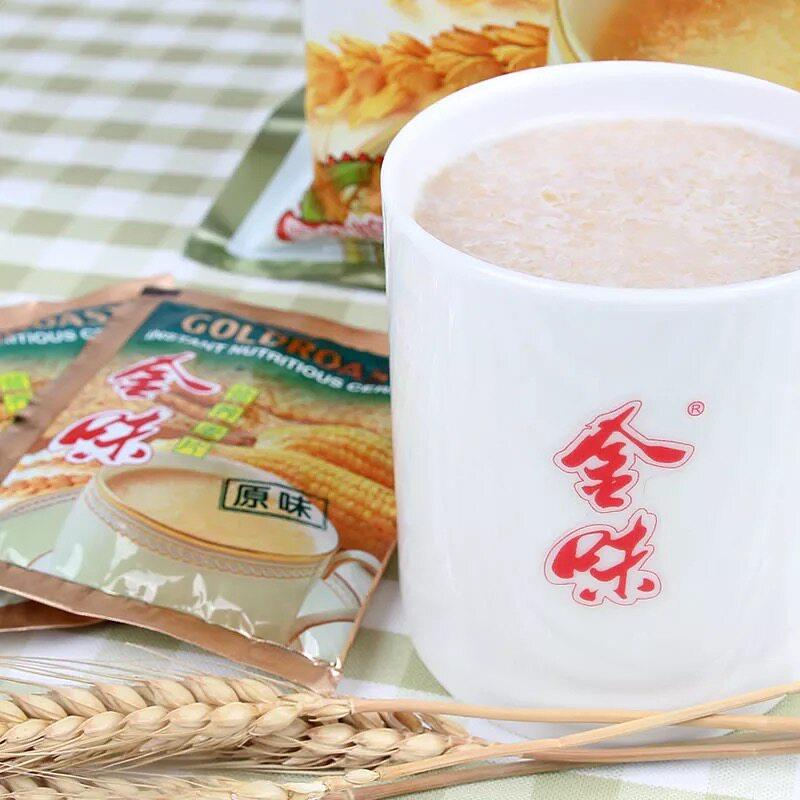现货金味麦片原味家庭装50小袋燕麦即食甜味速溶冲饮学生早餐代餐
