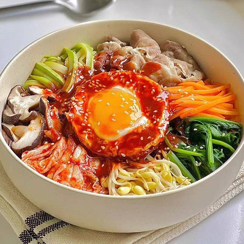 现货米村拌饭酱米村拌饭酱青岛柏兰拌饭酱山东三千酱35G*5包石锅