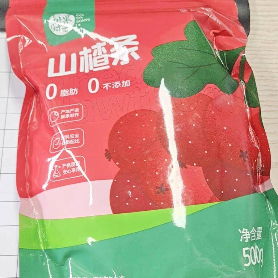 现货每果时光山楂条棒500g即食山楂片干山楂制品宝宝休闲儿童春游