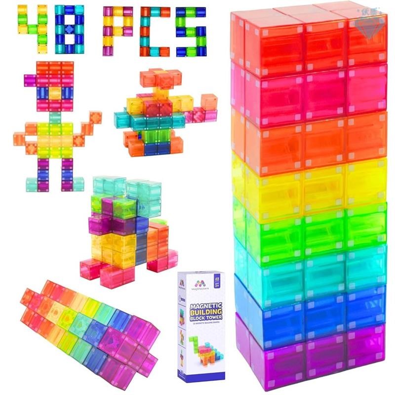 Magnetic Building Blocks ABS Cubes STEM Toys MUontessori魔方