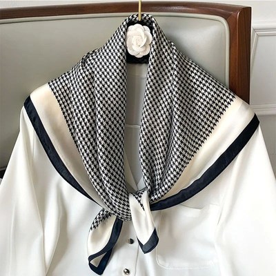 Fashion fScarves for Women Shawl Print Silk Satin  Scarf