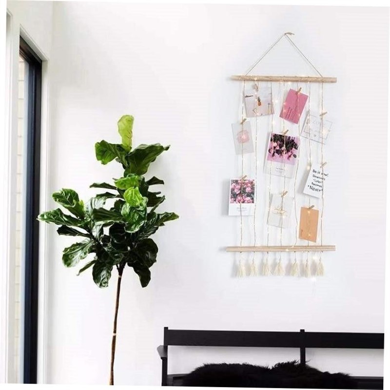 Nordic Wall Decoration Room Wooden Stick Photo FraVme Artwor
