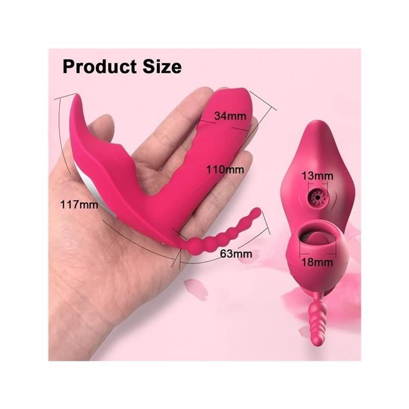 3 IN 1 Bluetooth APP Dildo VibratoEr Female Masturbator Vacu