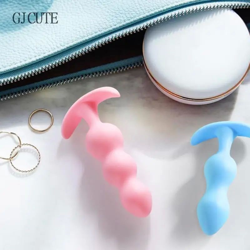 pcs/Set Soft Simlicone Anal Plugs Beginner Anal Stimulator