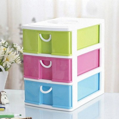 Multilayer plastic cabinets and drawer stoPrage cabinets Je