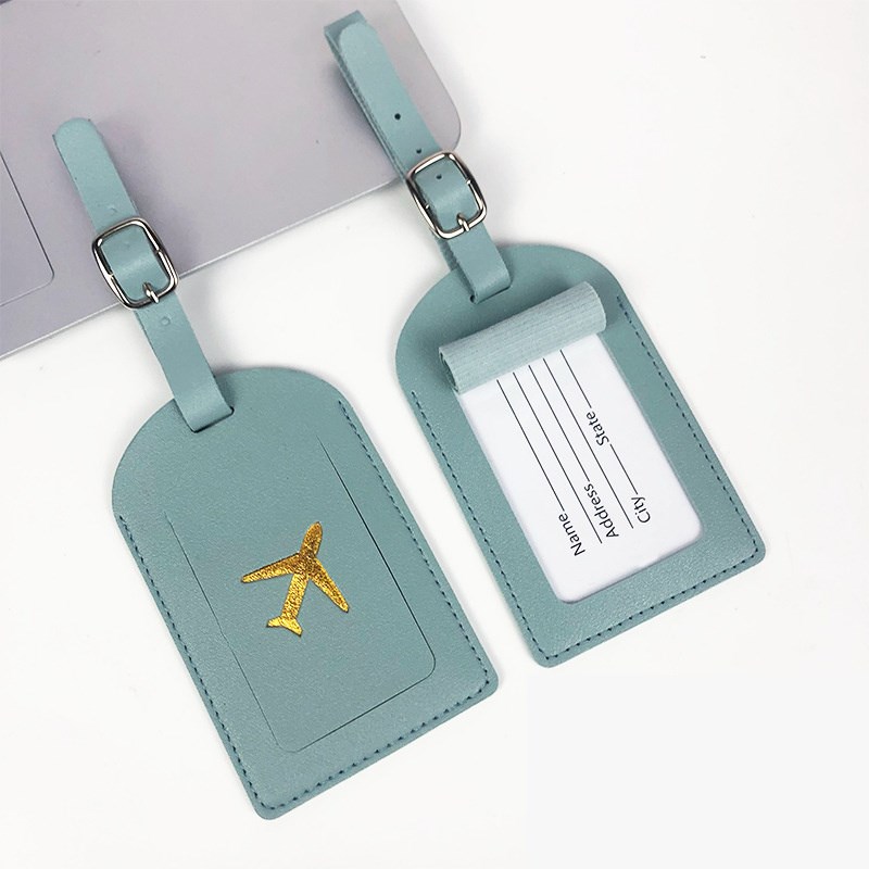 .1PC PU Leather Luggage Tag Suitcase Identifier LabWel Bagga