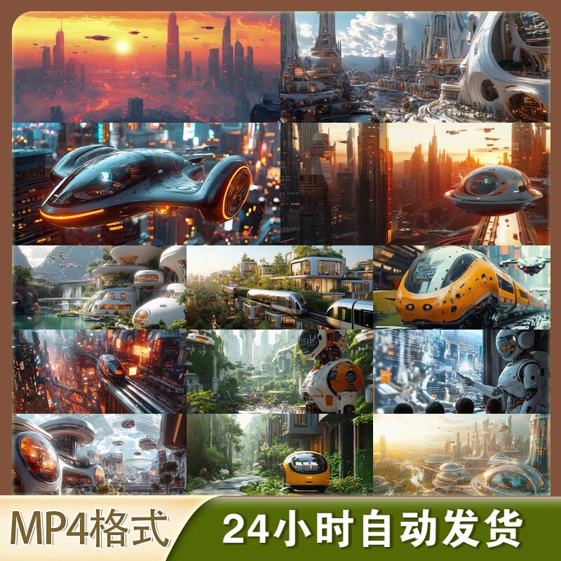 4K高清视频素材元宇宙VR赛博朋克未来城市科技宣传片虚拟现实素材