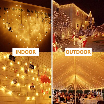 10m 100Led String Lights Mwerry Christmas Tree Decorations H