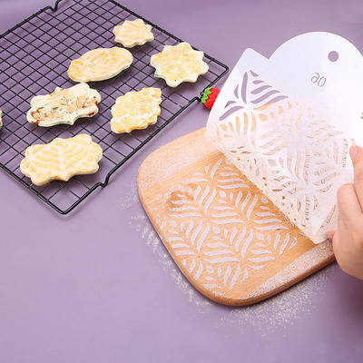 Fondant Cake Mesh Stencivl Stamps Stencils Embossing For Dec