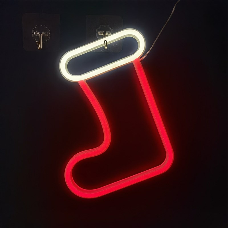 LED Neon Light Walol Sign Night Lamp Party Holiday Decor Gif