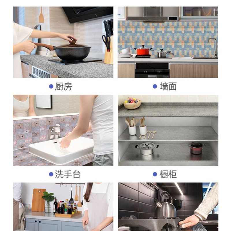 Kitchen oil resistant stickezr wall wallpaper tin foil paper