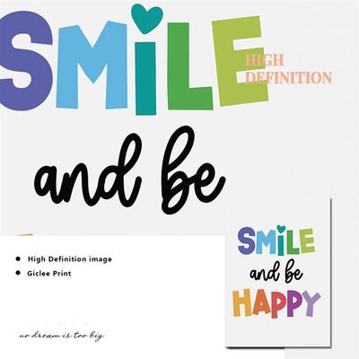 Inspirationail Poster Education Canvas Painting Bedroom Deco