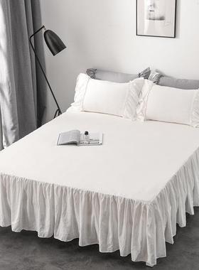 外贸床裙单件1.8m保护罩防尘防滑床品床垫套席梦思床垫罩椉笫