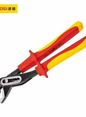 波斯工具10寸铬钒钢VDE绝缘耐压水泵钳耐压1000VBS199110