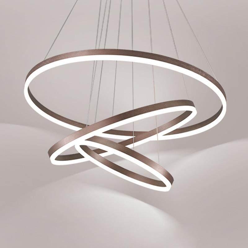 客厅灯吊灯现代蜡烛简约大气轻奢圆环餐厅2024新款中山灯具LED