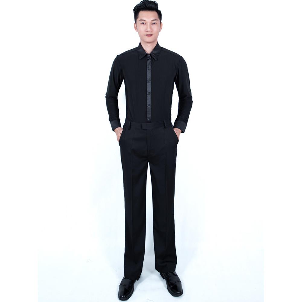 男拉丁舞服摩登舞国标舞表演舞服交谊舞广场舞服舞蹈服练功服套装