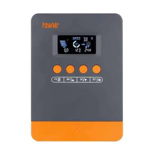 新款 25A35A45A太阳能控制器MPPT12V24V光伏智能充放电控制器