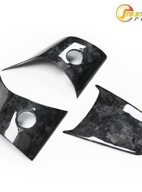 适用于特斯拉Model3Y干式碳纤维方向盘贴装饰贴片