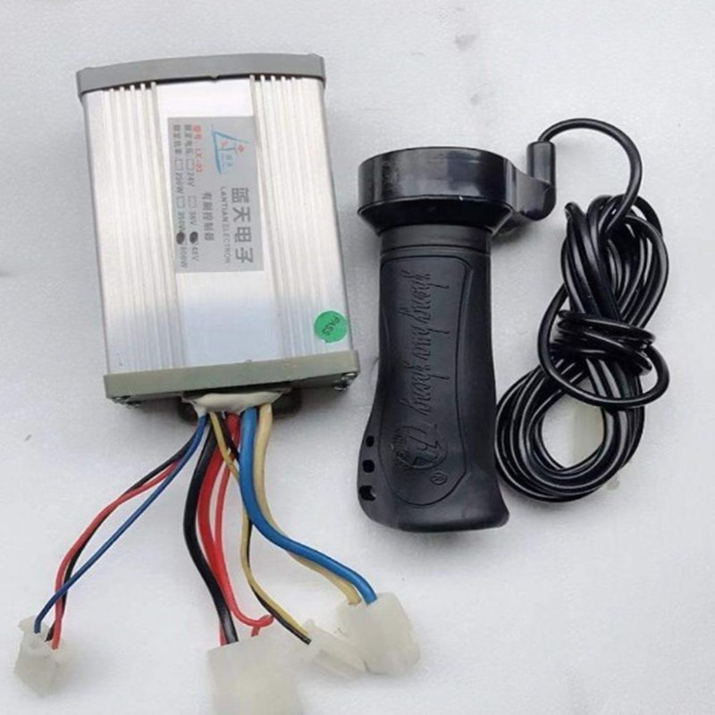 24V800瓦有刷蓝天控制器加长线转把