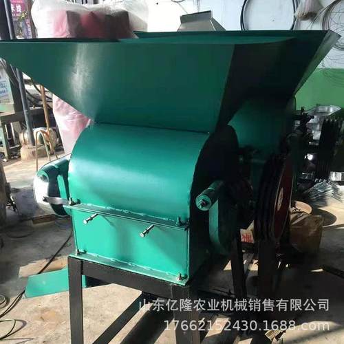 家用燕麦大豆压扁机花生分瓣破碎机黄豆高粱挤扁机