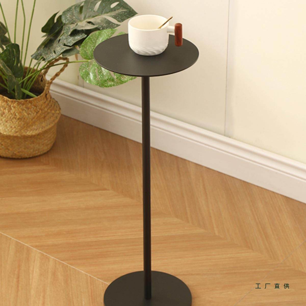 茶几小圆桌子金属网红床头客厅沙发缝简约家用商用迷你简易小桌子