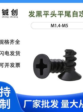 M1.4-M4KB黑色沉头平尾自攻螺丝平尾自攻螺丝电子小螺丝