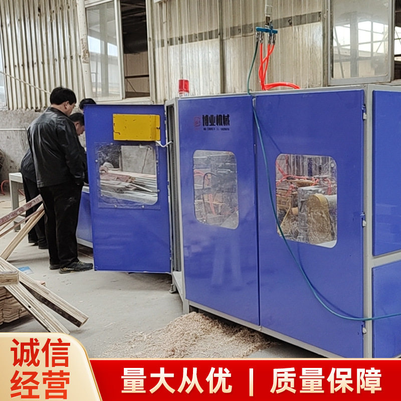 多层板废旧模板全自动切墩打钉机