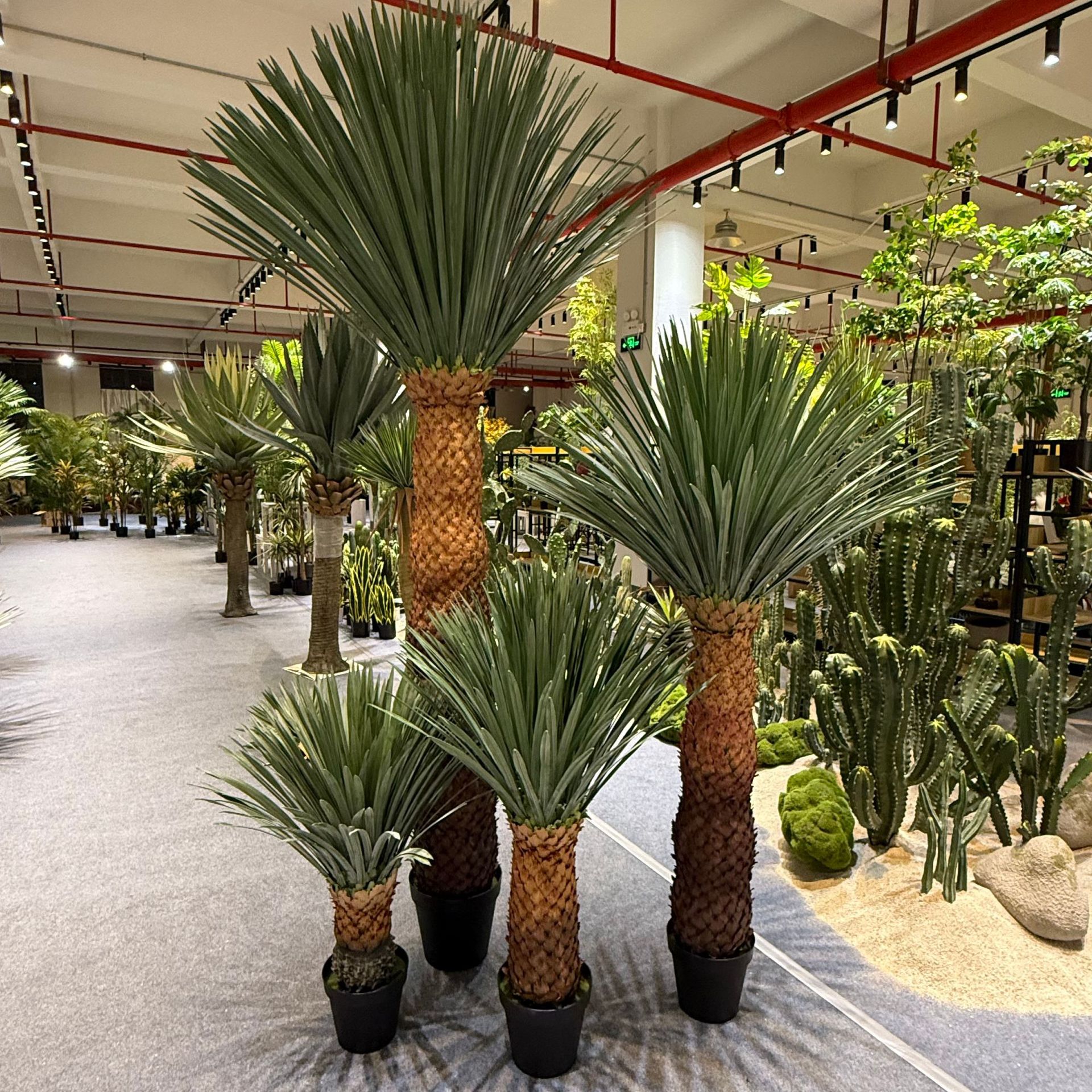 仿真绿植菠萝头造景沙漠假植物室内景观橱窗门店落地装饰盆栽假树