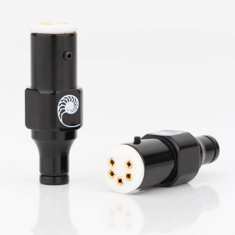 黑胶LP唱机五针5芯插头5pin母头弯头唱臂头信号线FemaleDIN