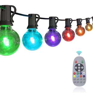 100FT变幻灯串网红主播背景装饰音乐律动氛围平灯RGB装饰灯串