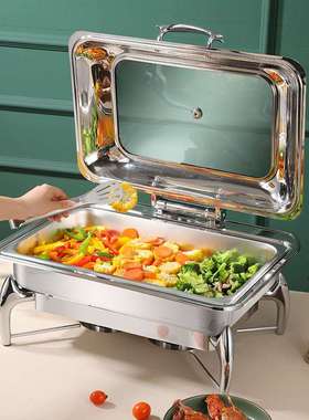 自助餐炉 餐厅不锈钢翻盖餐炉Buffet Stove 可视化保温炉 餐炉